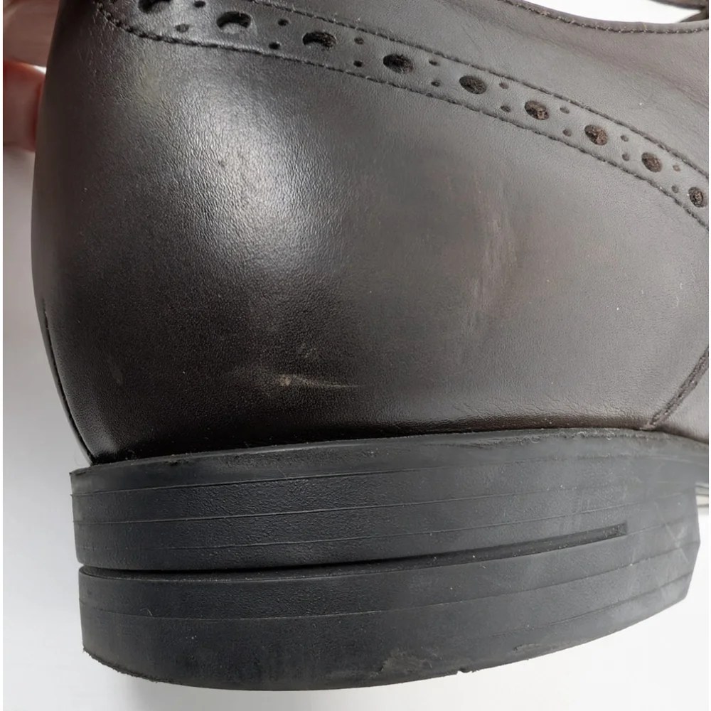 Ermenegildo Zegna Brown Derby Dress Shoes Sz 10 Classic Designer Luxury